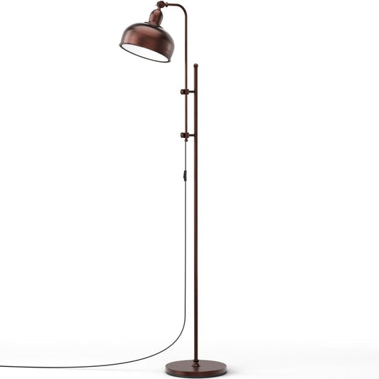 Industrial Floor Lamp with Adjustable Height and Lamp Head - Demuva