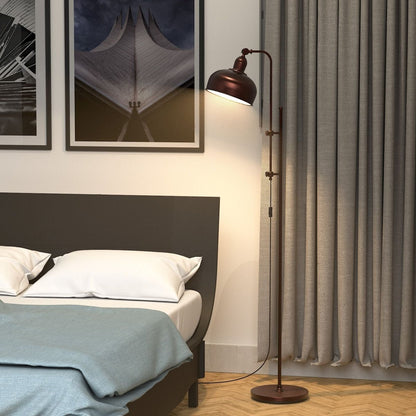 Industrial Floor Lamp with Adjustable Height and Lamp Head - Demuva