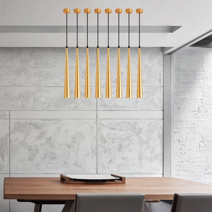 LineaBeam LED Cone Pendant Light – Modern Aluminium Downlight for Dining Spaces - Demuva
