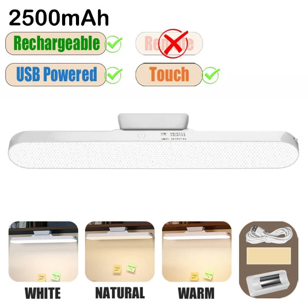 LumaBeam Magnetic Reading Light – Wireless Touch Lamp for Bunk Beds, Cabinets & Makeup Mirrors - Demuva