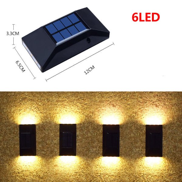 LumaRise Solar Up & Down Wall Light - Demuva