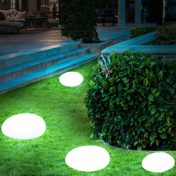LumaStone Solar LED Garden Stone – Colour - Changing Remote - Controlled Grass Lamp - Demuva