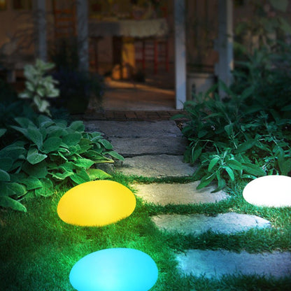 LumaStone Solar LED Garden Stone – Colour - Changing Remote - Controlled Grass Lamp - Demuva