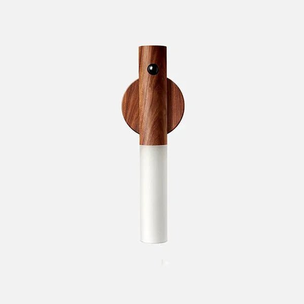 LumoNest Magnetic Wooden Motion Sensor Night Light – USB Rechargeable LED for Hallways, Cabinets & Bedrooms - Demuva