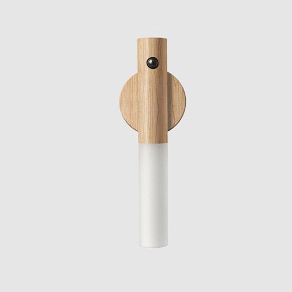 LumoNest Magnetic Wooden Motion Sensor Night Light – USB Rechargeable LED for Hallways, Cabinets & Bedrooms - Demuva