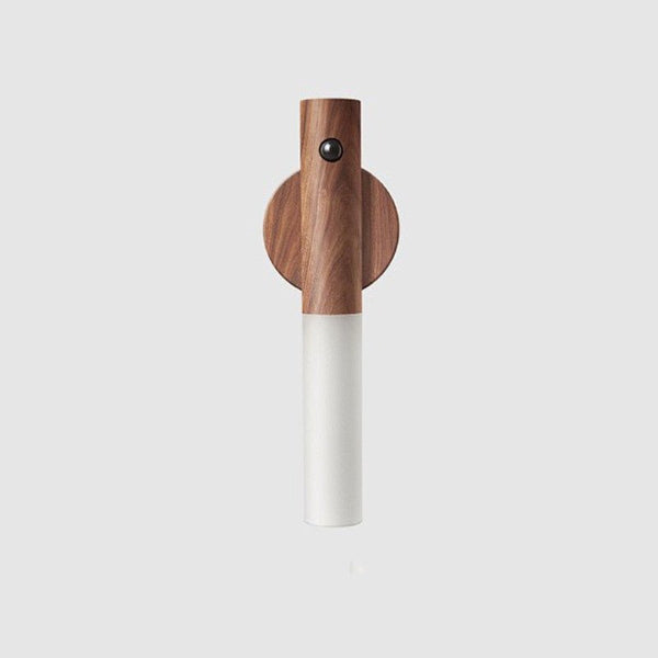 LumoNest Magnetic Wooden Motion Sensor Night Light – USB Rechargeable LED for Hallways, Cabinets & Bedrooms - Demuva