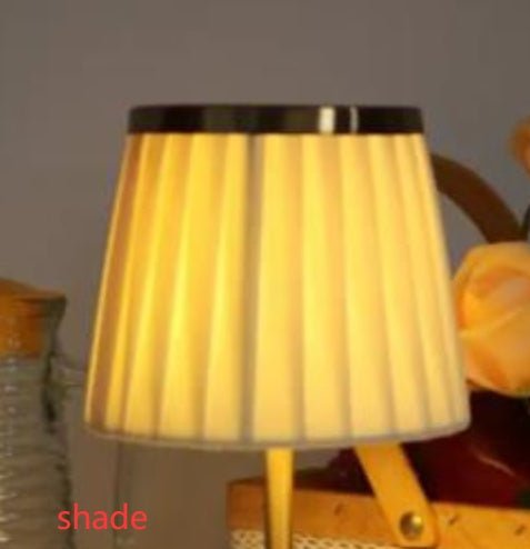 Lunara Antique Gold Cordless Table Lamp – Rechargeable Bedside Light - Demuva
