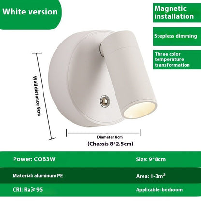 NoctaLite Wireless Wall Lamp – Rechargeable, Dimmable & Punch - Free - Demuva