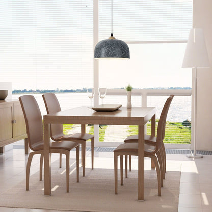 Pendant Light Fixture with Adjustable Hanging Cable and E27 Bulb Base - Demuva