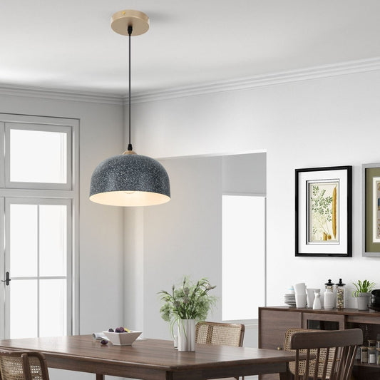 Pendant Light Fixture with Adjustable Hanging Cable and E27 Bulb Base - Demuva
