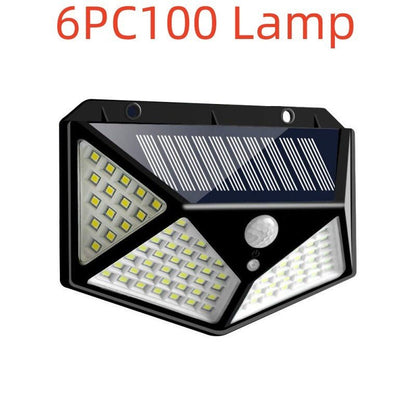 QuadraGuard 100 LED Solar Wall Light – PIR Motion Sensor, Waterproof & 4 - Sided Coverage - Demuva