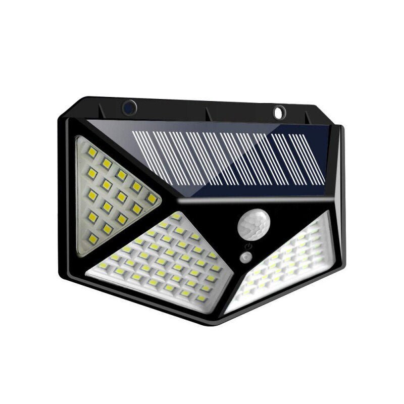 QuadraGuard 100 LED Solar Wall Light – PIR Motion Sensor, Waterproof & 4 - Sided Coverage - Demuva