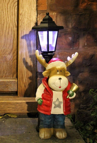 Reindeer Garden Ornament Solar Lamp Christmas Home Decor Gift - Demuva