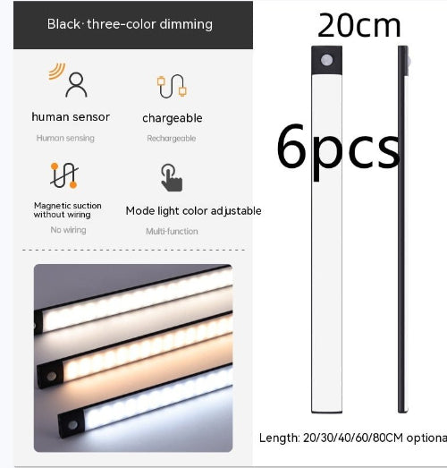 Smart Sensor Cabinet Light – Wireless, Magnetic & Rechargeable Strip Lamp - Demuva