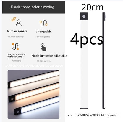 Smart Sensor Cabinet Light – Wireless, Magnetic & Rechargeable Strip Lamp - Demuva