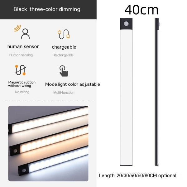 Smart Sensor Cabinet Light – Wireless, Magnetic & Rechargeable Strip Lamp - Demuva