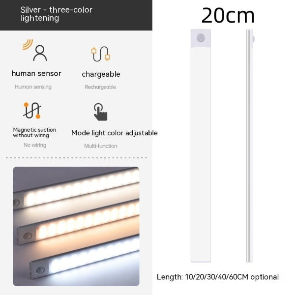 Smart Sensor Cabinet Light – Wireless, Magnetic & Rechargeable Strip Lamp - Demuva