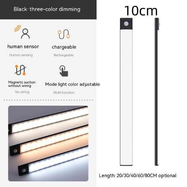 Smart Sensor Cabinet Light – Wireless, Magnetic & Rechargeable Strip Lamp - Demuva