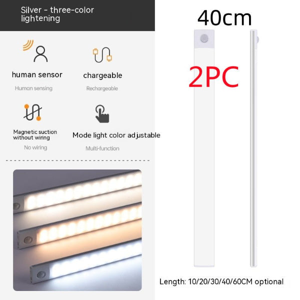 Smart Sensor Cabinet Light – Wireless, Magnetic & Rechargeable Strip Lamp - Demuva