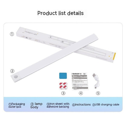 Smart Sensor Cabinet Light – Wireless, Magnetic & Rechargeable Strip Lamp - Demuva