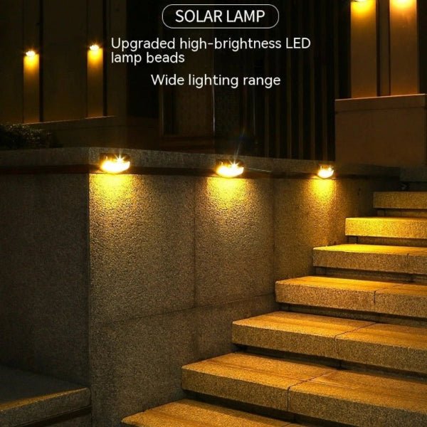 Solarge Retro Garden Wall Light – Smiling Face Solar Lamp for Courtyards & Villas - Demuva