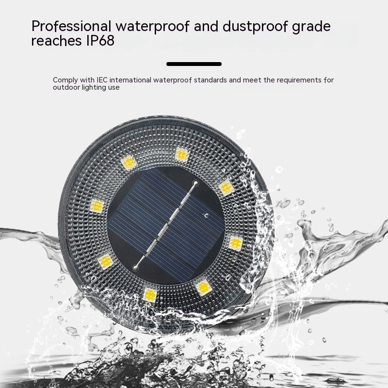 Solura Solar Ground Light – IP68 Waterproof LED Lawn Lamp with Light Sensor - Demuva