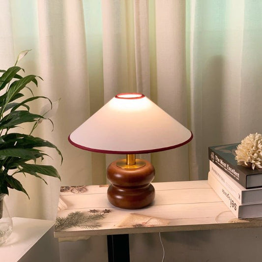 StillWood Wabi - Sabi Table Lamp – Handcrafted Solid Wood Light - Demuva