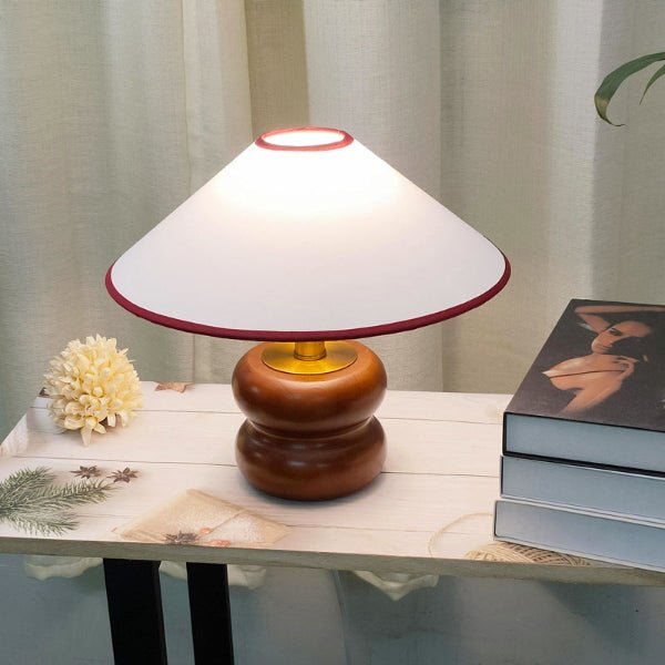 StillWood Wabi - Sabi Table Lamp – Handcrafted Solid Wood Light - Demuva
