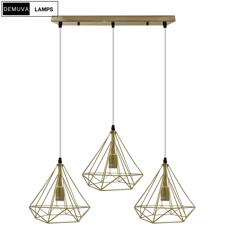 Stylish Millia 3 - Light Geometric Pendant for Your Kitchen Island - Demuva