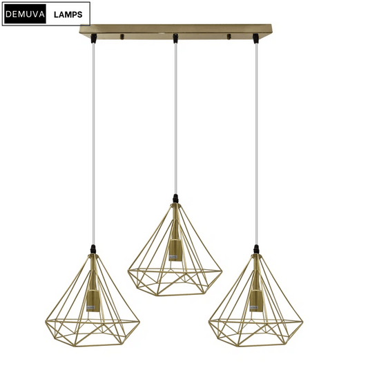 Stylish Millia 3 - Light Geometric Pendant for Your Kitchen Island - Demuva