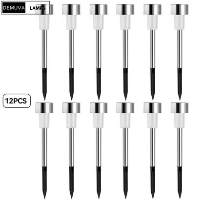 Stylish Solar Stainless Steel Tube Lights - Demuva