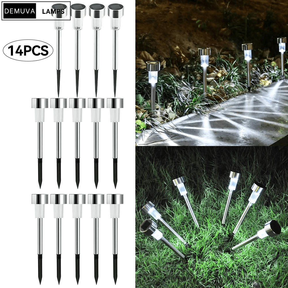 Stylish Solar Stainless Steel Tube Lights - Demuva