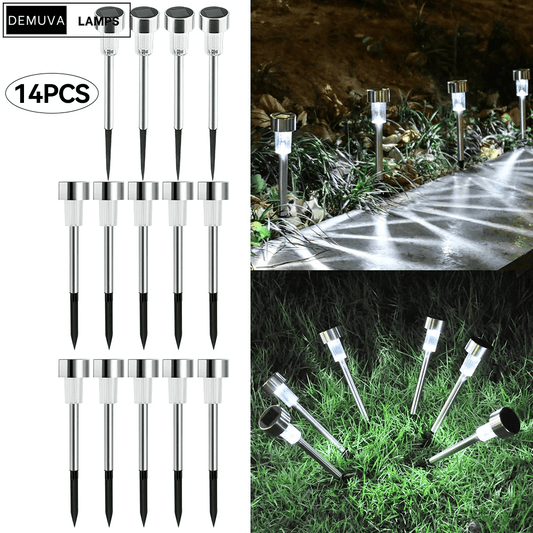 Stylish Solar Stainless Steel Tube Lights - Demuva