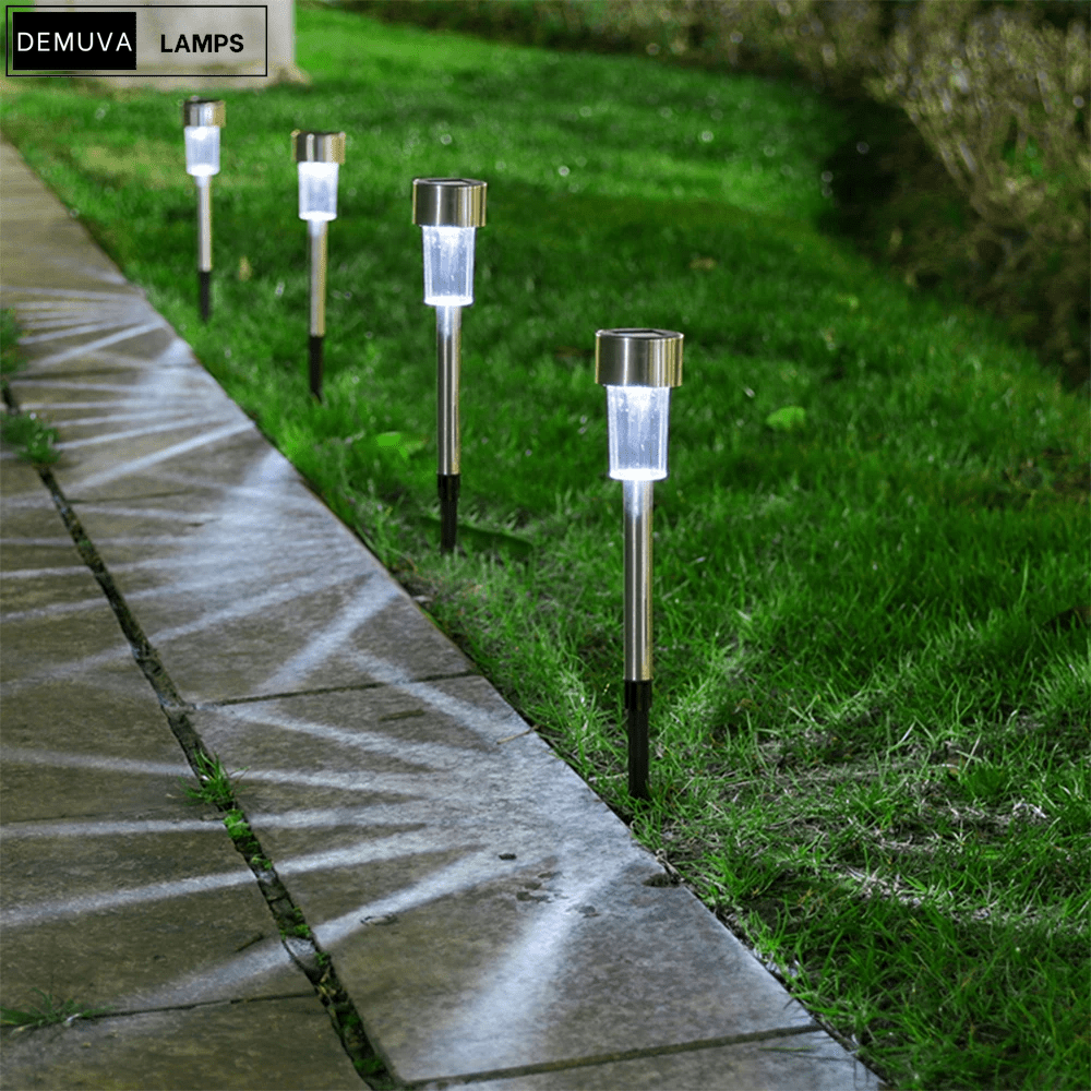 Stylish Solar Stainless Steel Tube Lights - Demuva