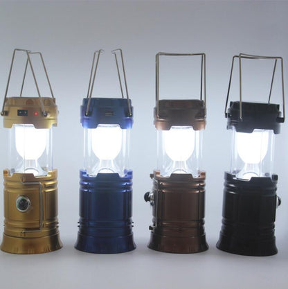 TerraTorch Solar Camping Lantern – Collapsible Outdoor LED Light with USB Charging - Demuva