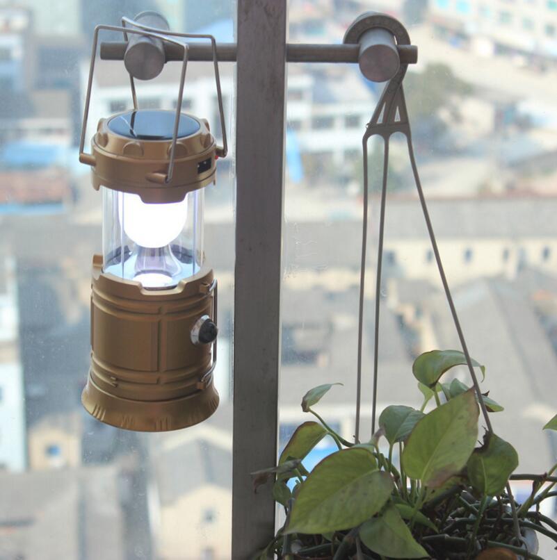 TerraTorch Solar Camping Lantern – Collapsible Outdoor LED Light with USB Charging - Demuva