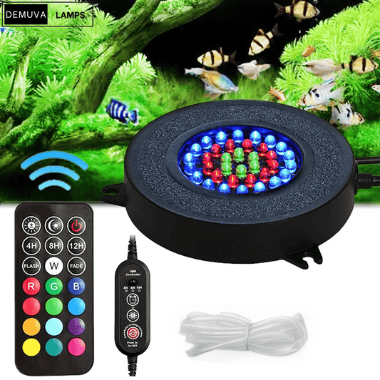 Transform Your Fish Tank with a Stunning LED Air Bubble Light – 36 Super Bright Beads for a Magical Underwater Experience! 🌊🐟✨ - Demuva