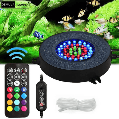 Transform Your Fish Tank with a Stunning LED Air Bubble Light – 36 Super Bright Beads for a Magical Underwater Experience! 🌊🐟✨ - Demuva