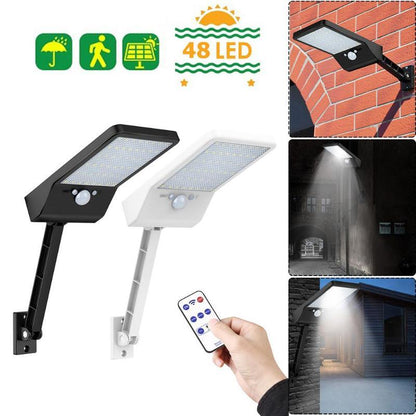 VoltRay 48 LED Garden Sensor Light – Waterproof with Remote Control & Adjustable Mount - Demuva