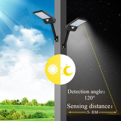 VoltRay 48 LED Garden Sensor Light – Waterproof with Remote Control & Adjustable Mount - Demuva