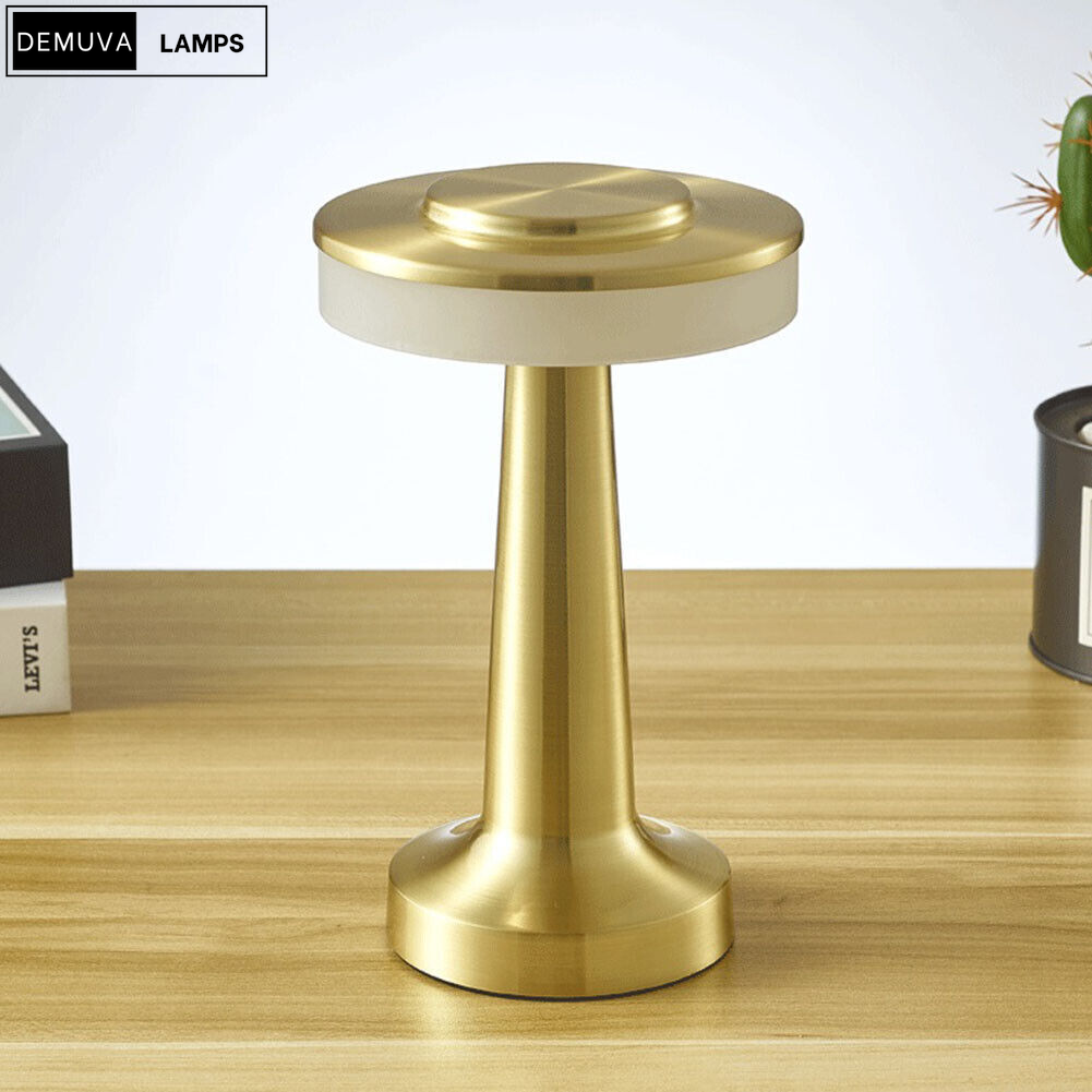 Rechargeable LED Night Light Touch Control & Dimmable Metal Table Lamp