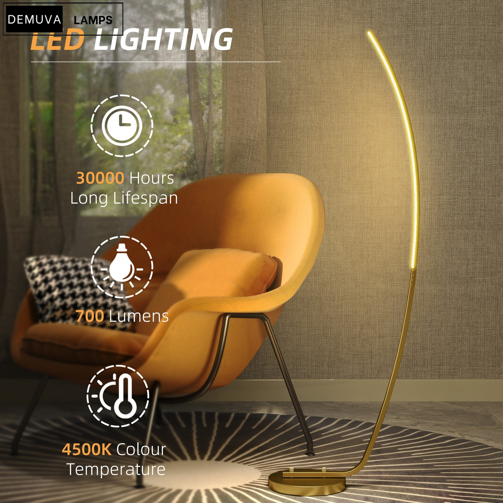 Chic Modern LED Floor Lamp