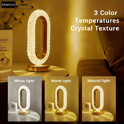 Stylish USB LED Crystal Table Lamp