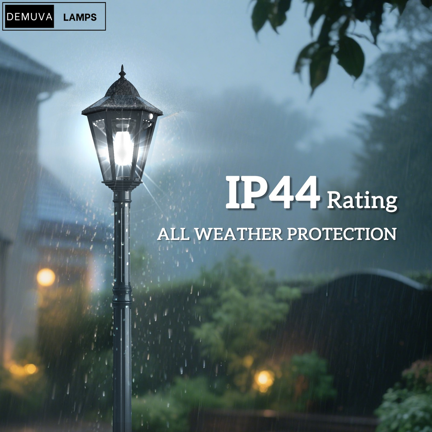 Solar-Powered Garden Lamp Post for Patios & Pathways