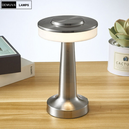 Rechargeable LED Night Light Touch Control & Dimmable Metal Table Lamp