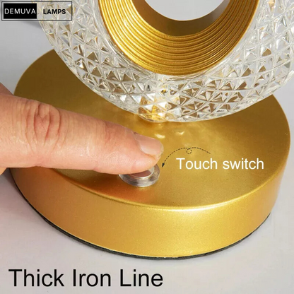 Stylish USB LED Crystal Table Lamp