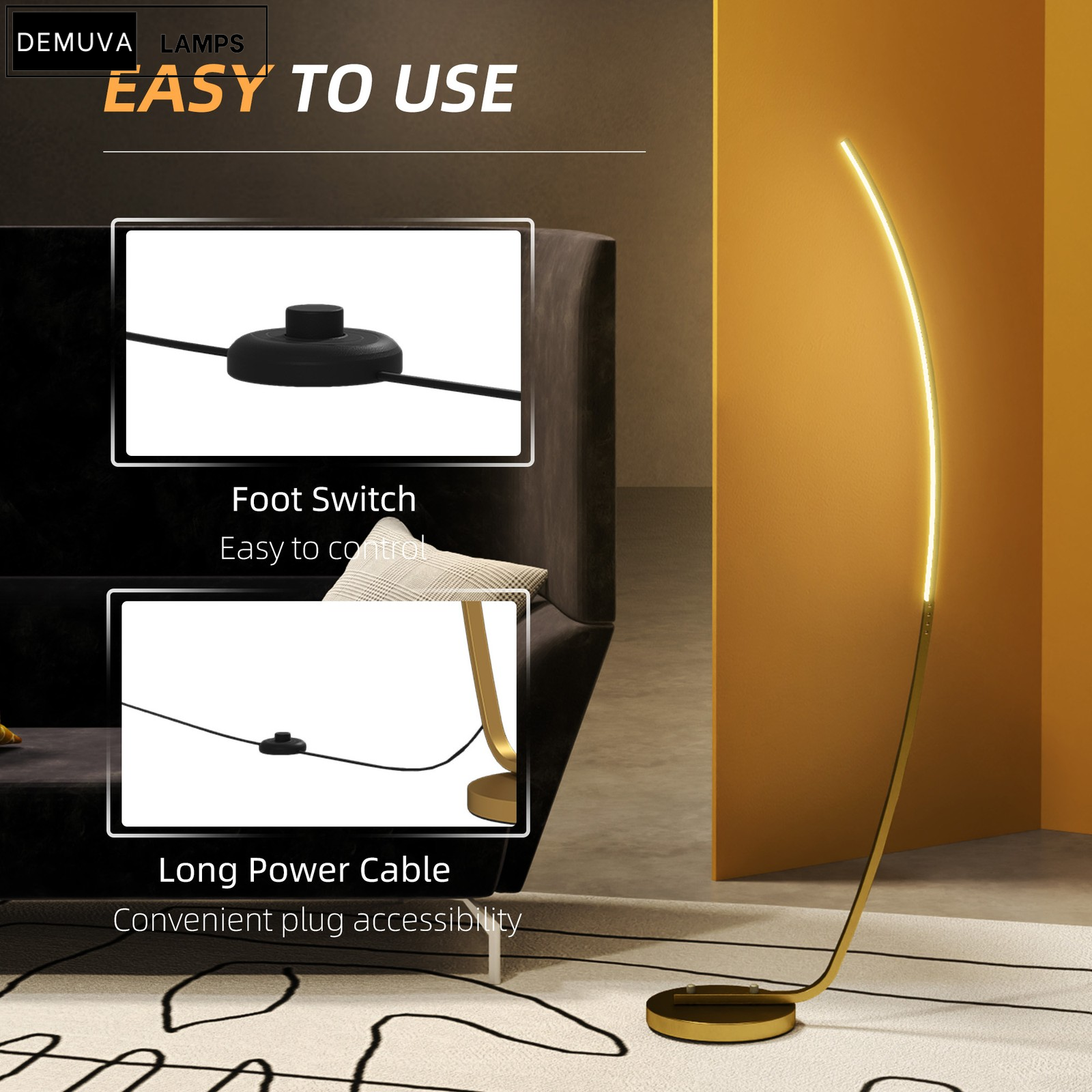 Chic Modern LED Floor Lamp