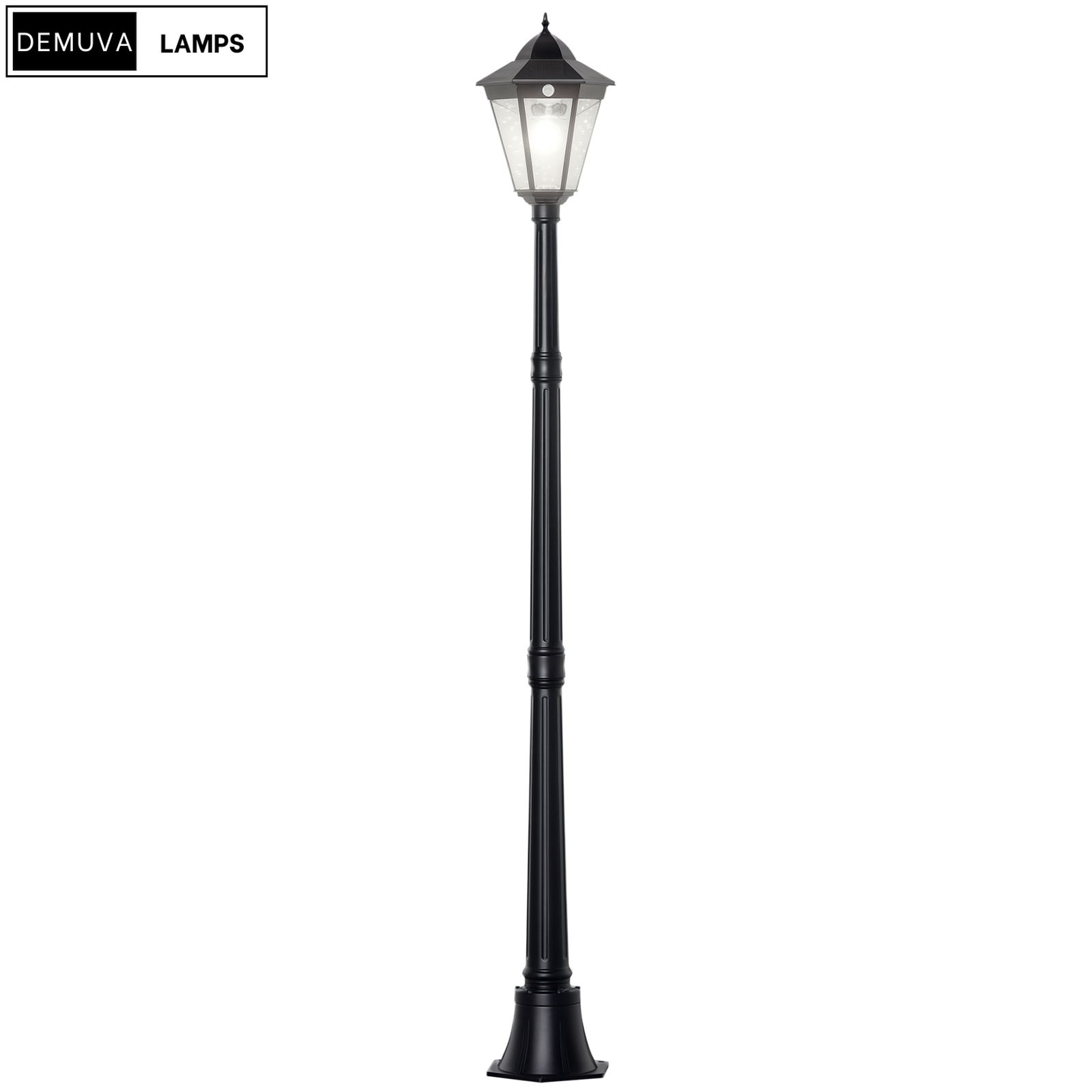 Solar-Powered Garden Lamp Post for Patios & Pathways