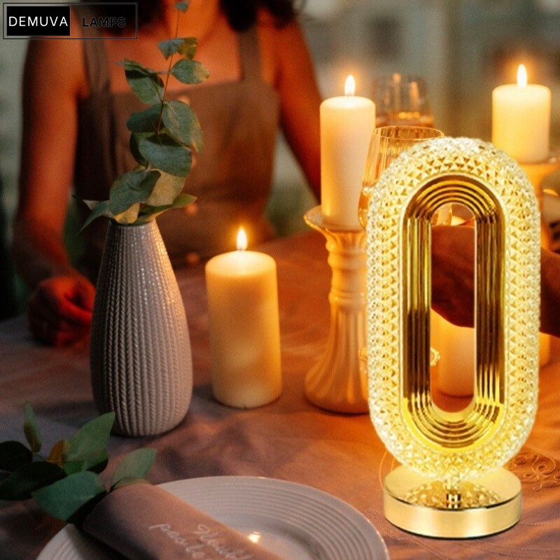 Stylish USB LED Crystal Table Lamp