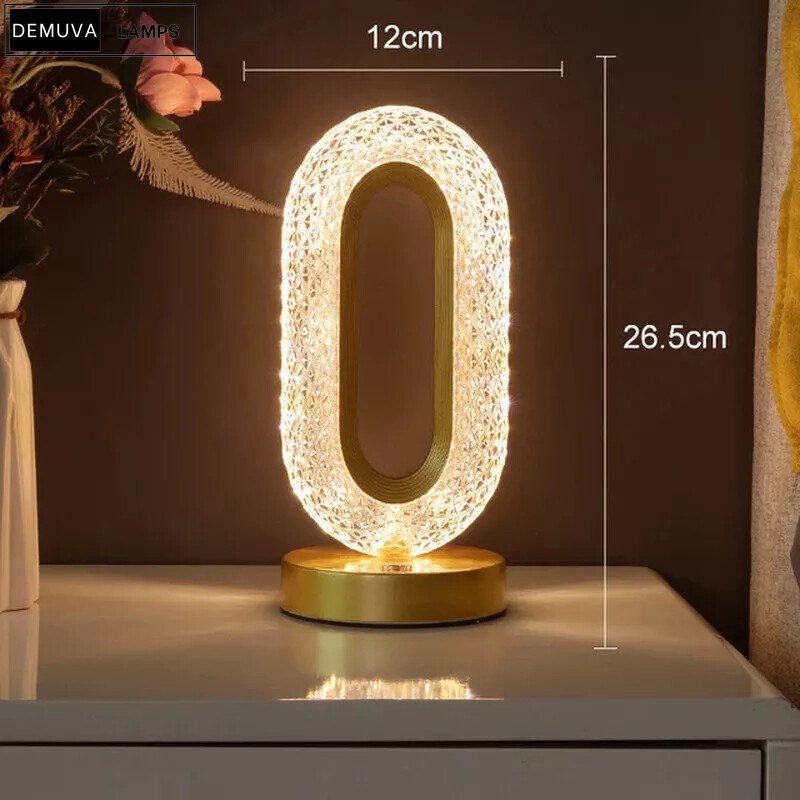 Stylish USB LED Crystal Table Lamp